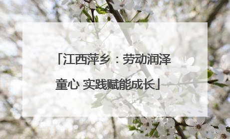 江西萍乡：劳动润泽童心 实践赋能成长