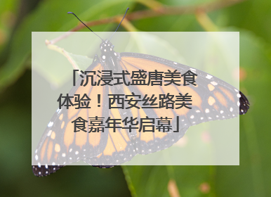 沉浸式盛唐美食体验！西安丝路美食嘉年华启幕