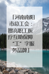 河南南阳市总工会：擦亮职工医疗互助保障“工”字服务品牌