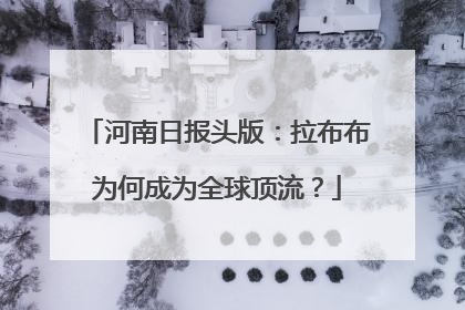 河南日报头版：拉布布为何成为全球顶流？