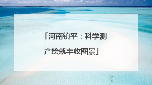 河南镇平：科学测产绘就丰收图景