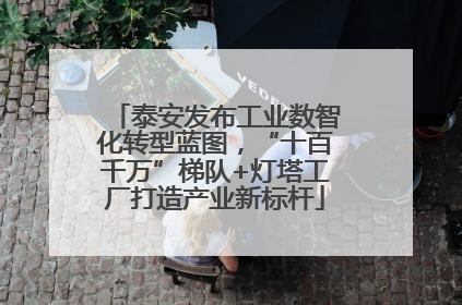泰安发布工业数智化转型蓝图，“十百千万”梯队+灯塔工厂打造产业新标杆