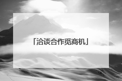 洽谈合作觅商机