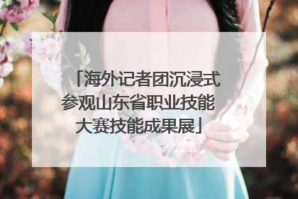 海外记者团沉浸式参观山东省职业技能大赛技能成果展