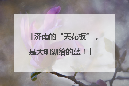 济南的“天花板”，是大明湖给的蓝！