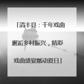 清丰县：千年戏曲邂逅乡村振兴，精彩戏曲盛宴燃动夏日