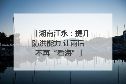 湖南江永：提升防洪能力 让雨后不再“看海”