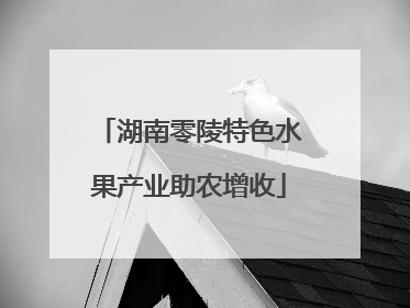 湖南零陵特色水果产业助农增收