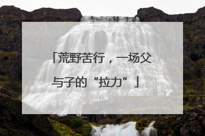 荒野苦行，一场父与子的“拉力”