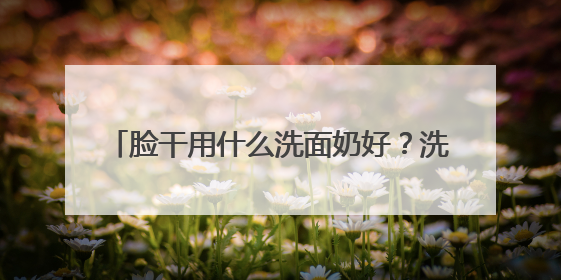 脸干用什么洗面奶好？洗面奶哪个牌子好，2025洗面奶值得买推荐！