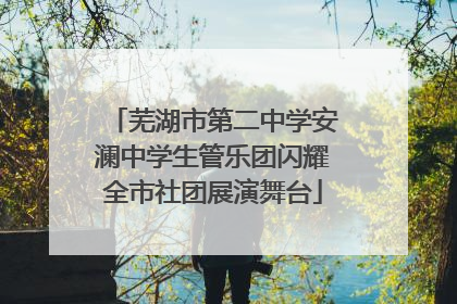 芜湖市第二中学安澜中学生管乐团闪耀全市社团展演舞台