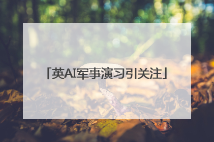 英AI军事演习引关注