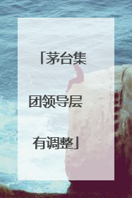 茅台集团领导层有调整