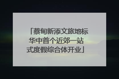 蔡甸新添文旅地标 华中首个近郊一站式度假综合体开业