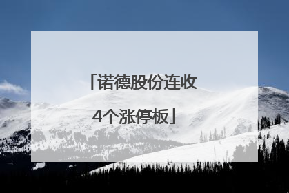 诺德股份连收4个涨停板