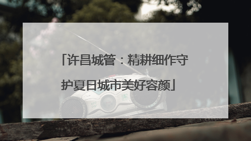 许昌城管：精耕细作守护夏日城市美好容颜