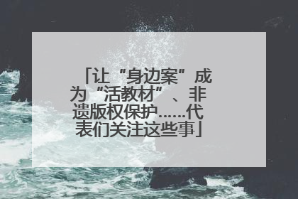 让“身边案”成为“活教材”、非遗版权保护……代表们关注这些事
