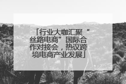 行业大咖汇聚“丝路电商”国际合作对接会，热议跨境电商产业发展