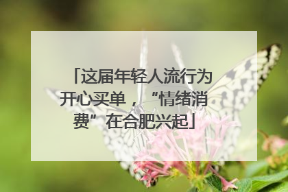这届年轻人流行为开心买单，“情绪消费”在合肥兴起