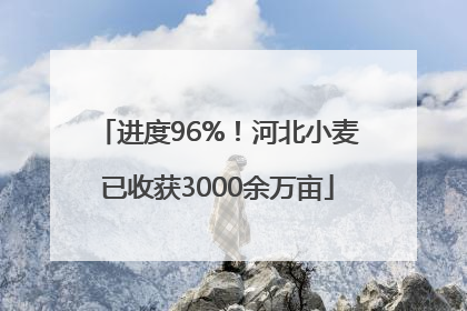 进度96%！河北小麦已收获3000余万亩