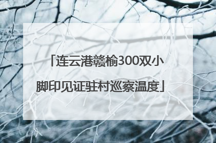连云港赣榆300双小脚印见证驻村巡察温度