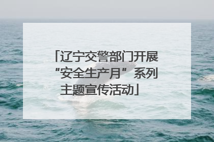 辽宁交警部门开展“安全生产月”系列主题宣传活动