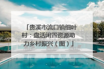 贵溪市流口镇细叶村：盘活闲置资源助力乡村振兴（图）