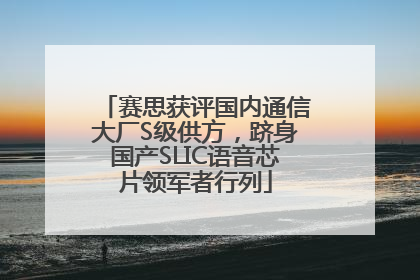 赛思获评国内通信大厂S级供方，跻身国产SLIC语音芯片领军者行列