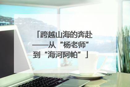 跨越山海的奔赴——从“杨老师”到“海河阿帕”