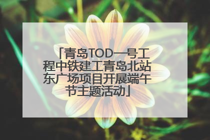 青岛TOD一号工程中铁建工青岛北站东广场项目开展端午节主题活动