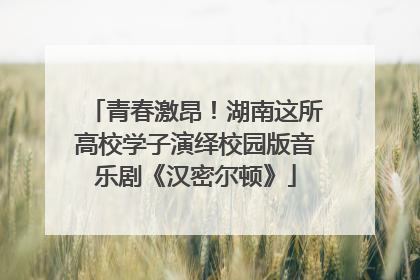 青春激昂！湖南这所高校学子演绎校园版音乐剧《汉密尔顿》