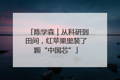 陈学森｜从科研到田间，红苹果里装了颗“中国芯”