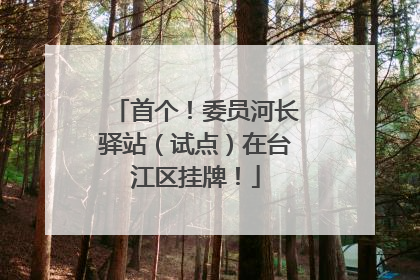 首个！委员河长驿站（试点）在台江区挂牌！