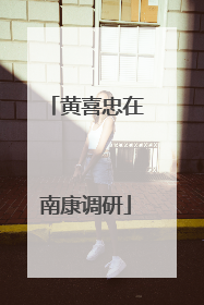 黄喜忠在南康调研