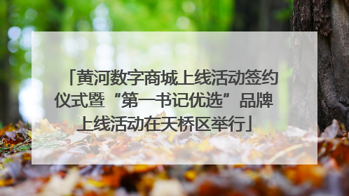 黄河数字商城上线活动签约仪式暨“第一书记优选”品牌上线活动在天桥区举行