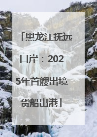 黑龙江抚远口岸：2025年首艘出境货船出港