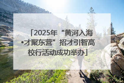 2025年“黄河入海•才聚东营”招才引智高校行活动成功举办