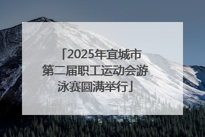 2025年宜城市第二届职工运动会游泳赛圆满举行