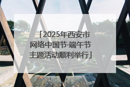 2025年西安市网络中国节·端午节主题活动顺利举行