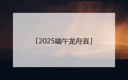 2025端午龙舟赛