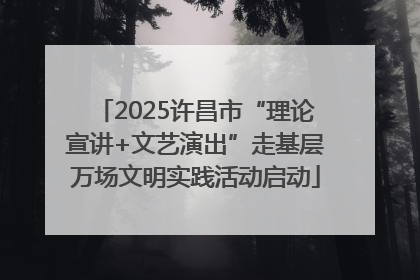2025许昌市“理论宣讲+文艺演出”走基层万场文明实践活动启动