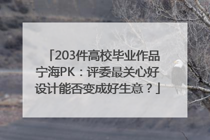 203件高校毕业作品宁海PK：评委最关心好设计能否变成好生意？