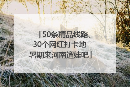 50条精品线路、30个网红打卡地 暑期来河南遛娃吧
