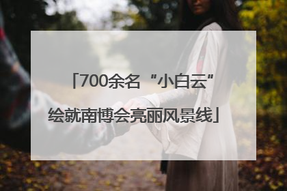 700余名“小白云”绘就南博会亮丽风景线